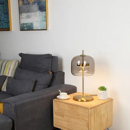Lampe de Chevet en Verre et Métal – Design Italien