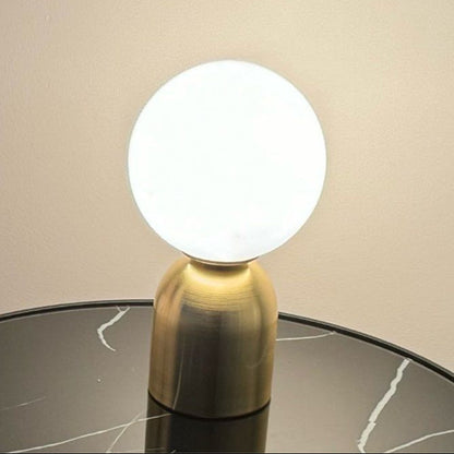 Lampe de Chevet en Laiton avec Boule Lumineuse