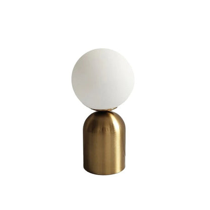 Lampe de Chevet en Laiton avec Boule Lumineuse