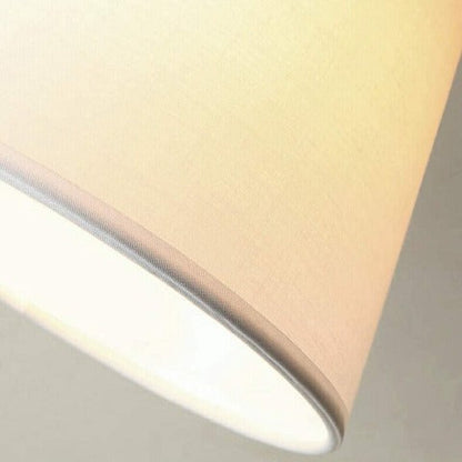 Lampe de Chevet Lecture en Bois et Abat-jour Tissu