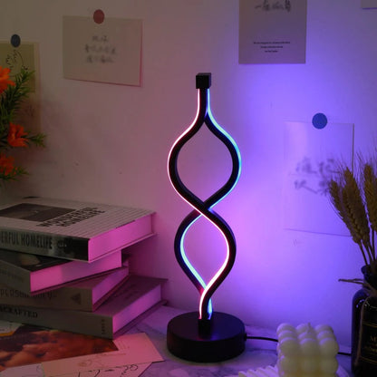 Lampe de Chevet LED Design en Acrylique et Métal