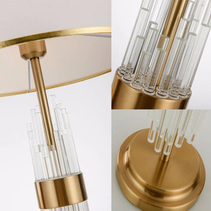 Lampe de Chevet Cristal et Métal Doré – Design Luxe