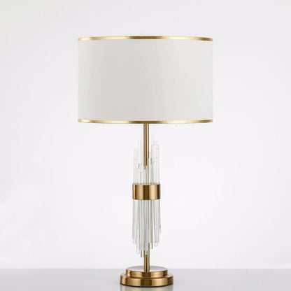 Lampe de Chevet Cristal et Métal Doré – Design Luxe
