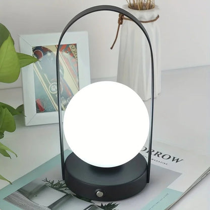 Lampe de Chevet Métal Rechargeable Sans Fil