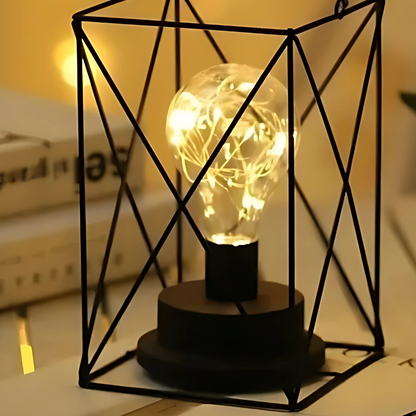Lampe de Chevet en Métal Noir – Style Industriel