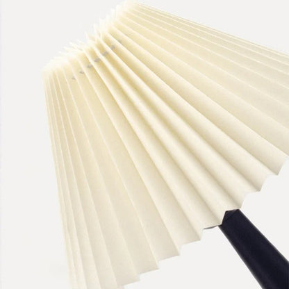 Lampe de Chevet Design à Abat-Jour Plissé