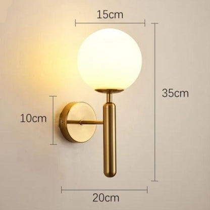 Lampe de Chevet Murale Dorée – Design Élégant