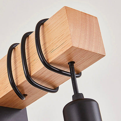 Lampe de Chevet Murale Bois et Métal – Style Industriel