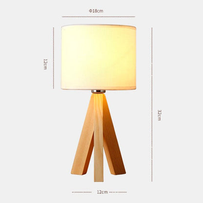 Lampe de Chevet en Bambou et Tissu – Style Naturel