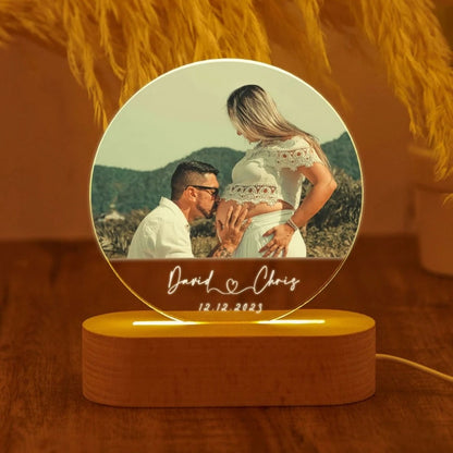Lampe de Chevet Personnalisée avec Photo