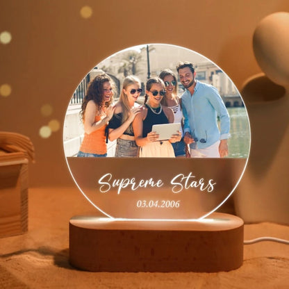Lampe de Chevet Personnalisée avec Photo