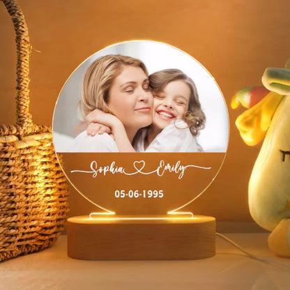 Lampe de Chevet Personnalisée avec Photo