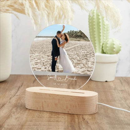 Lampe de Chevet Personnalisée avec Photo