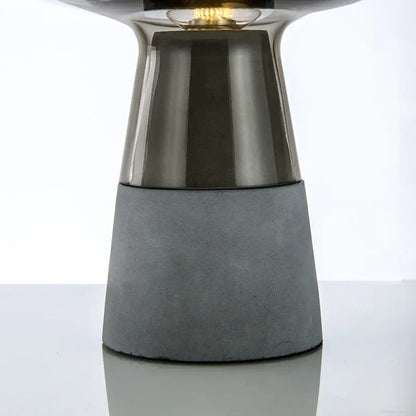 Lampe de Chevet en Ciment et Verre – Style Contemporain