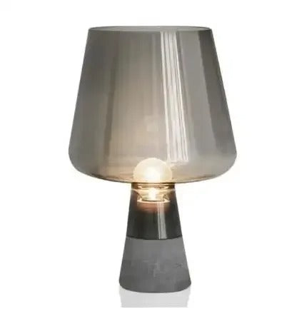 Lampe de Chevet en Ciment et Verre – Style Contemporain