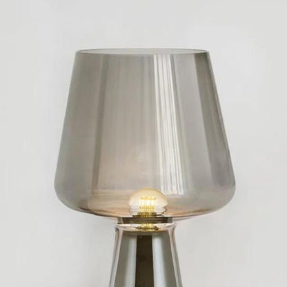 Lampe de Chevet en Ciment et Verre – Style Contemporain