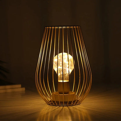 Lot de 2 Lampes de Chevet à Piles – Doré ou Noir