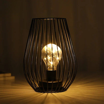 Lot de 2 Lampes de Chevet à Piles – Doré ou Noir