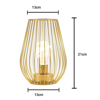 Lot de 2 Lampes de Chevet à Piles – Doré ou Noir