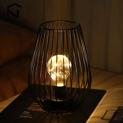 Lot de 2 Lampes de Chevet à Piles – Doré ou Noir