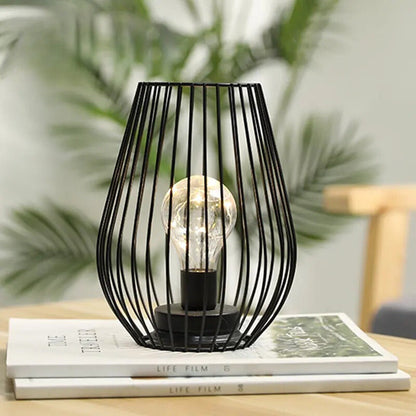 Lot de 2 Lampes de Chevet à Piles – Doré ou Noir