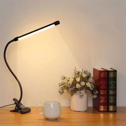 Lampe de Chevet à Pince Métal – Éclairage Ajustable