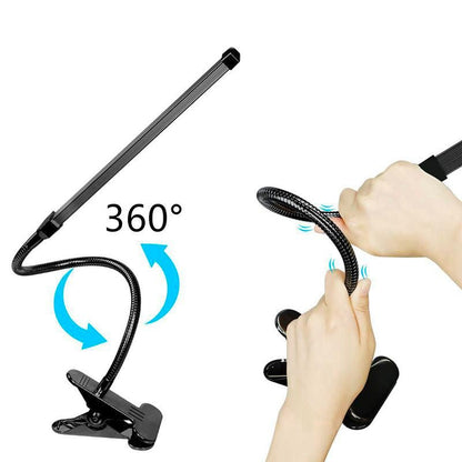 Lampe de Chevet à Pince Métal – Éclairage Ajustable