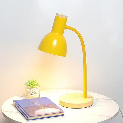 Lampe de Chevet de Lecture en Bois et Métal