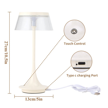 Lampe de Chevet Tactile Sans Fil Rechargeable