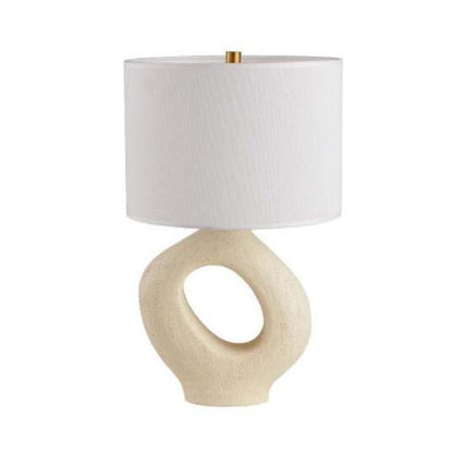 Lampe de Chevet Scandinave en Céramique et Tissu