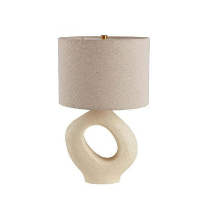 Lampe de Chevet Scandinave en Céramique et Tissu