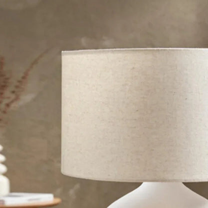 Lampe de Chevet Scandinave en Céramique et Tissu