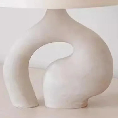 Lampe de Chevet Scandinave en Céramique et Tissu