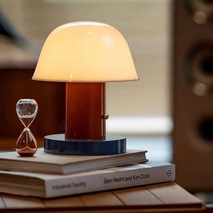 Lampe de Chevet Champignon sur Piles avec Variateur