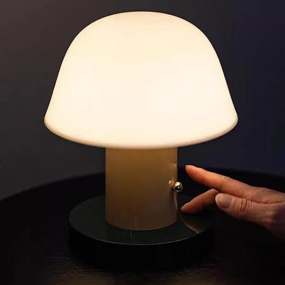 Lampe de Chevet Champignon sur Piles avec Variateur