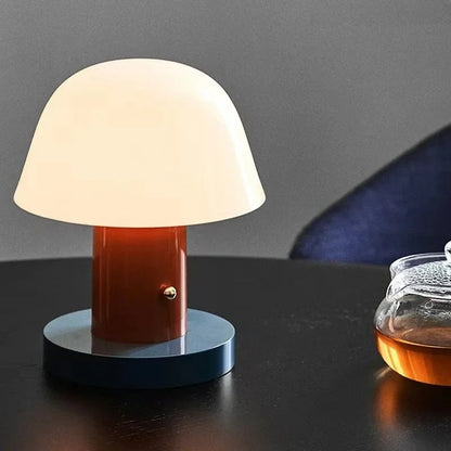 Lampe de Chevet Champignon sur Piles avec Variateur