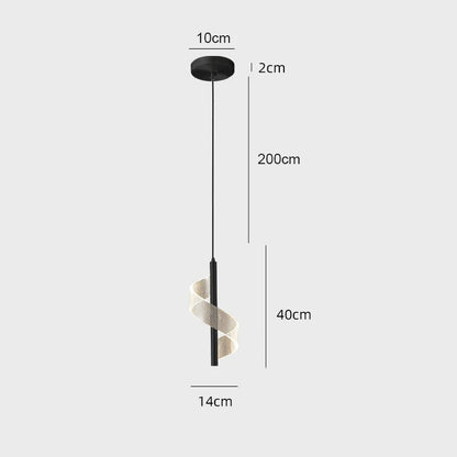 Lampe de Chevet Suspendue au Plafond – Noir ou Doré
