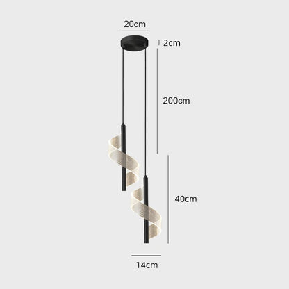 Lampe de Chevet Suspendue au Plafond – Noir ou Doré