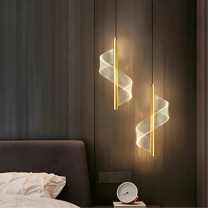 Lampe de Chevet Suspendue au Plafond – Noir ou Doré