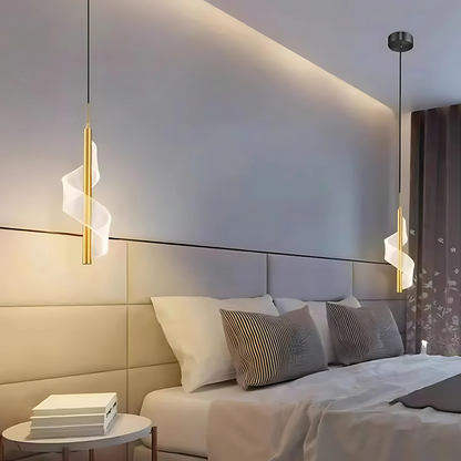 Lampe de Chevet Suspendue au Plafond – Noir ou Doré