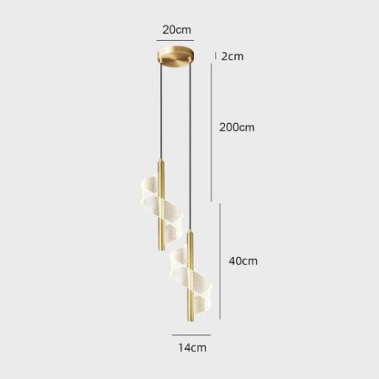 Lampe de Chevet Suspendue au Plafond – Noir ou Doré