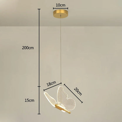 Lampe Suspension Papillon – Luminaire Décoratif Poétique