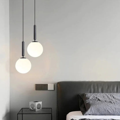 Lampe de Chevet Suspendue au Plafond – Dorée ou Noire