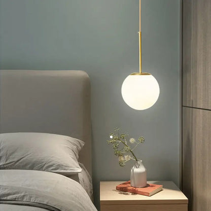 Lampe de Chevet Suspendue au Plafond – Dorée ou Noire
