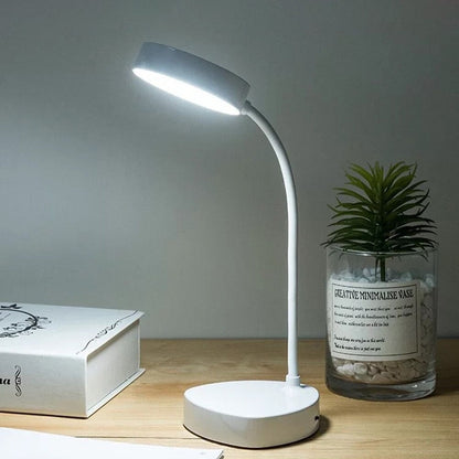 Lampe de Chevet Tactile Flexible – Blanc Mat