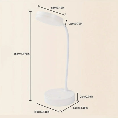 Lampe de Chevet Tactile Flexible – Blanc Mat