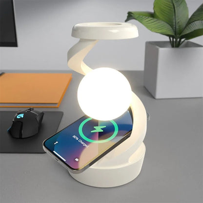 Lampe de Chevet Tactile Boule Rotative RGB