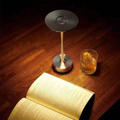 Lampe de Chevet Tactile Sans Fil Rechargeable en Métal