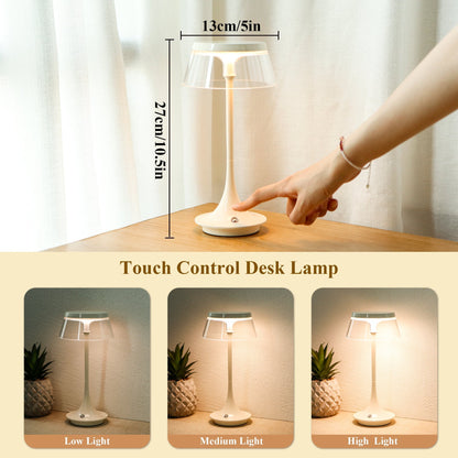 Lampe de Chevet Tactile Sans Fil Rechargeable