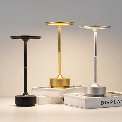 Lampe de Chevet Tactile Sans Fil Rechargeable en Métal